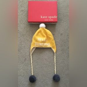 Kate Spade * Hello Sunshine * Hat Beanie * Pom Pom